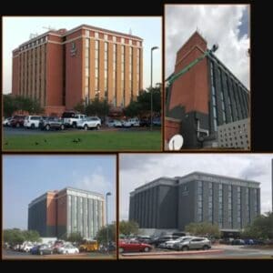 Large Hotel Repaint Before, During, and After
