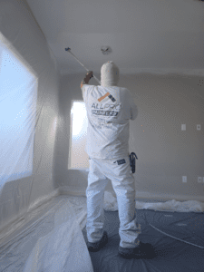 Residential Interior Painting Ceilings and Walls using Spray Gun